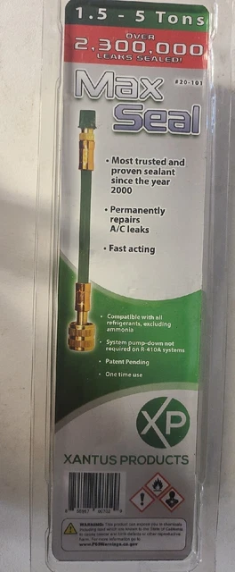 Xantus Products 20-101 Max Seal HVAC Refrigerant Sealant 1.5 to 5 Tons