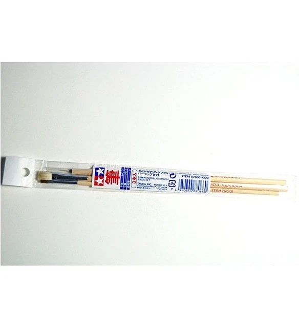 Set De Pinceaux 3 Tailles N°J, N°01, N°03   ( Maquette ) Tamiya