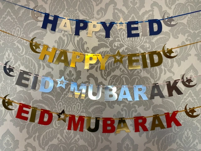 Eid Mubarak Foil Balloons Hajj Umrah Ramadan Mubarak Decoration - Foto 2