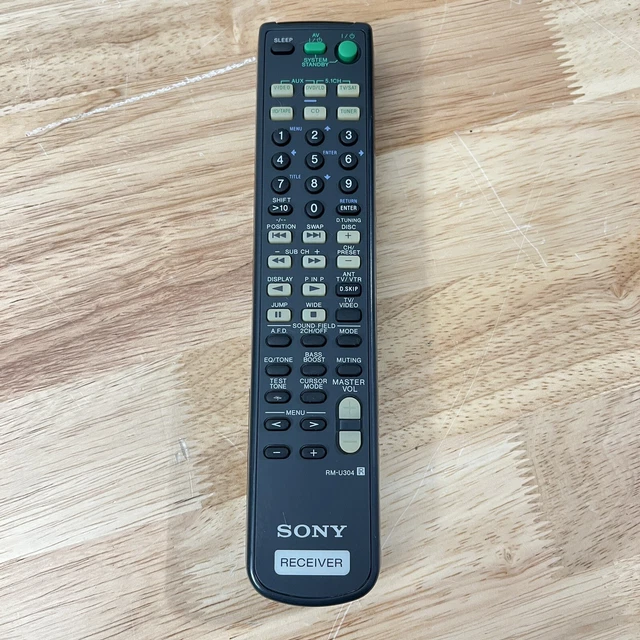 Sony RM-U304 Stereo Receiver Remote Control - Original /OEM - Tested Works