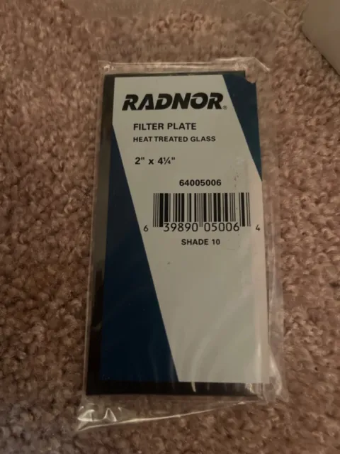 41 pieces - Radnor Heat Treated Glass Filter Plate 2" x 4-1/4" shade 10