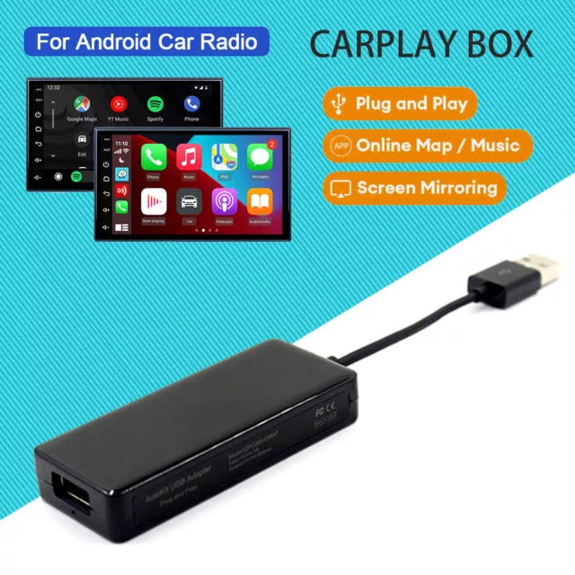 Wired CarPlay Box Adapter USB Dongle For Android Auto Stereo GPSvlbX