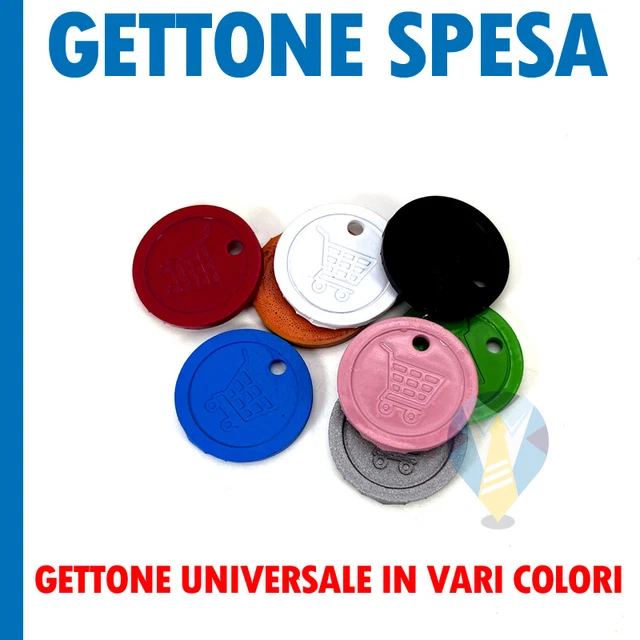 Set Da 3 Gettoni Per Carrello Della Spesa In Acciaio Inox Con Apribottiglie E Portachiavi - 4