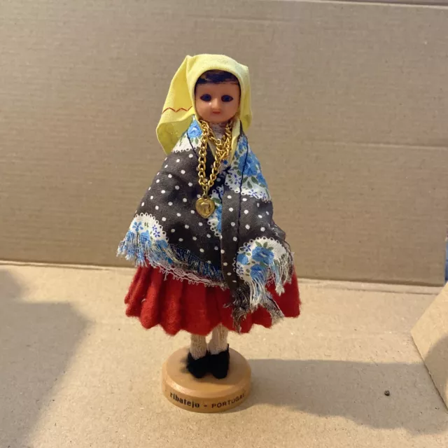 Vintage National COSTUME Dress Traditional FOLK DOLL Souvenir ALGARVE Portugal