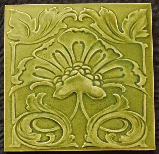 English Art Nouveau Tile.