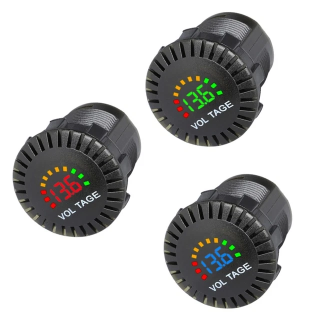 Voltmetro Tensione Digitale 40x36x28mm Per Misura Auto Moto 8V-30V 2