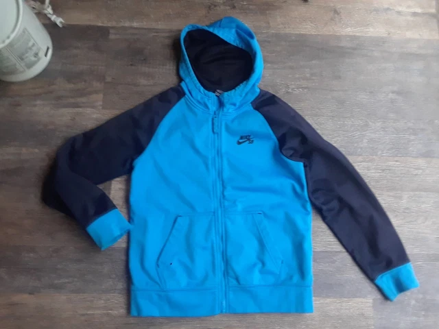 NIKE SB Youth 12-13yrs blue black zipper b5