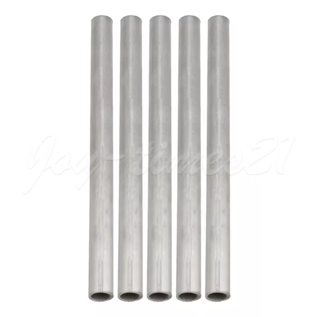 5pcs OD 15mm ID 12mm Length 200mm 304 Stainless Steel Metal Pipe Tubing