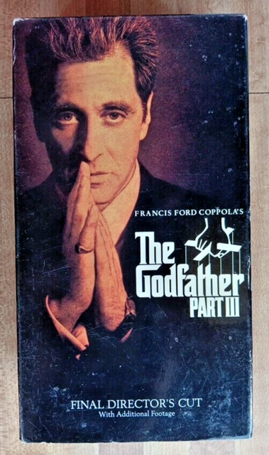 THE GODFATHER PART III (VHS, 1997, 2-Tape Set) Final Director's Cut £4.