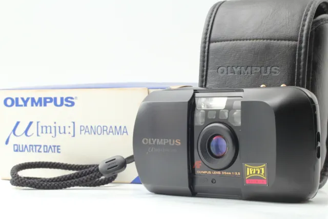 [Near MINT/BOX] Olympus mju Panorama Compact Point & Shoot 35mm From JAPAN