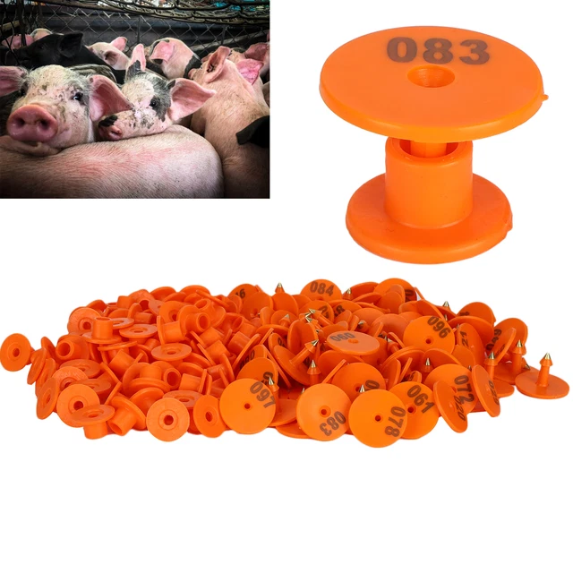 200PCS Thickened Sheep Ear Tag Number Marker Identification Card Information Ejj