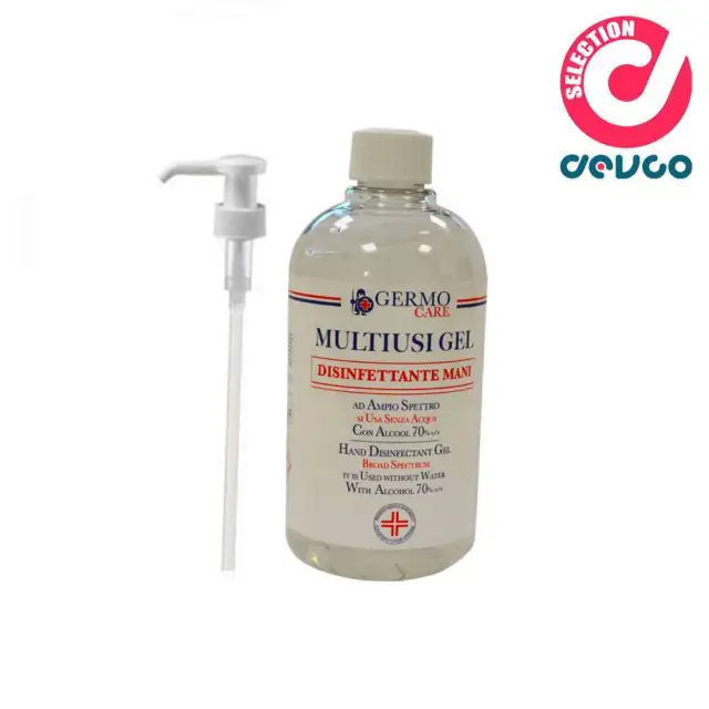 Liquido gel mani in dispenser 500 ml con dosatore GERMO - PS GM 0105