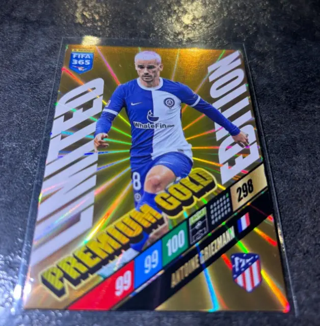 Card Panini Adrenalyn Fifa 365 2024  Griezmann Limited Edition Premium Gold