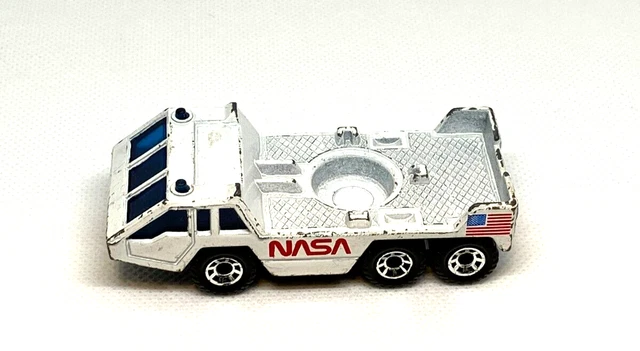1985 Vintage Streichholzschachtel NASA Raketentransporter Fahrzeug Maßstab 1:150