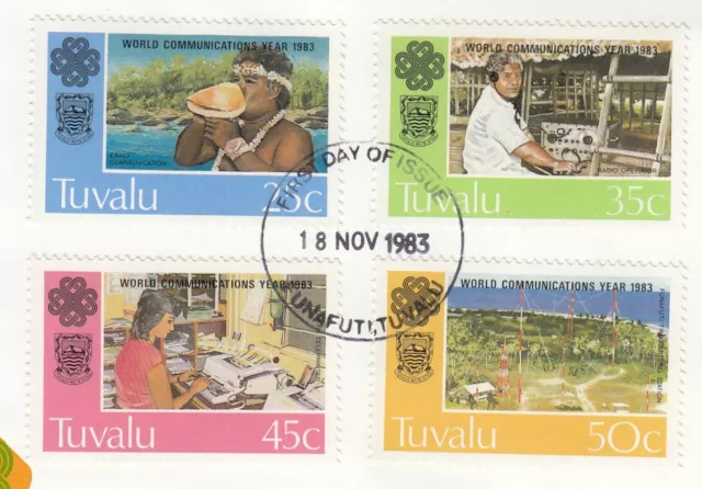 (85104) GB Tuvalu Used Communications Year 1983 ON PIECE