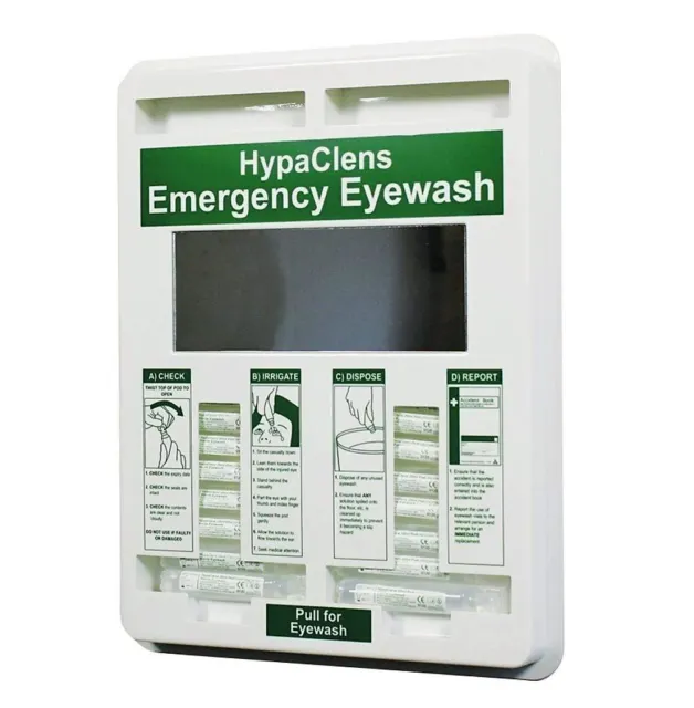 Safety First Aid HypaClens Eyewash Dispenser with 25 x 20ml Eyewash Pods
