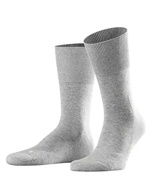 (TG. 44-45) Falke Run-calcetines Uomo, Unisex Adulto, Melange Gris Claro (Light