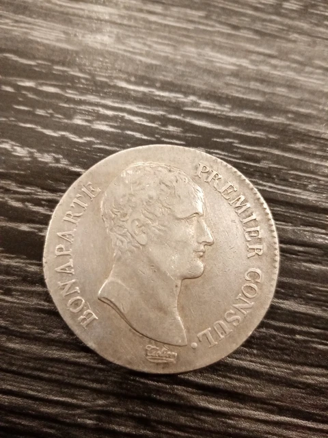 Bague Pièce De Monnaie 5 Francs Napoléon III En Argent - Anneau Simple, Neuf Avec étiquettes