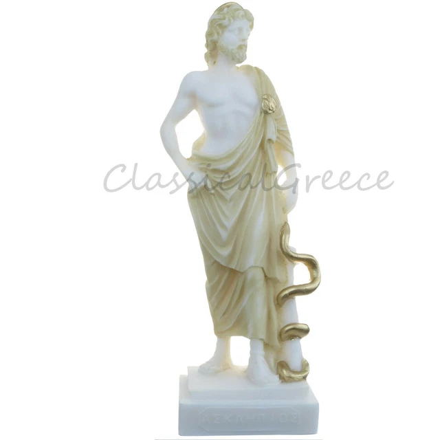 Sculpture Murale Méduse En Albâtre Doré 16 Cm - Tête Grecque Antique à Suspendre Pour Décoration Intérieure