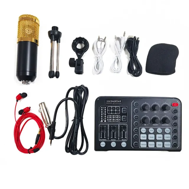 Professional M6 Sound Card Mixer for Live Streaming Enhance Your Audio Quality