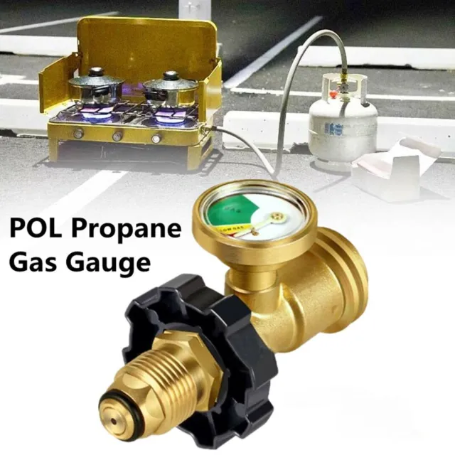 Lpg Bottle Pressure Gauge Level Indicator Meter Adapter POL Propane Gas Gauge