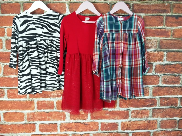 Pacchetto Ragazze Età 2-3 Anni Next H&M M&S Abiti Da Festa Stampa Zebra Scintillante 98Cm