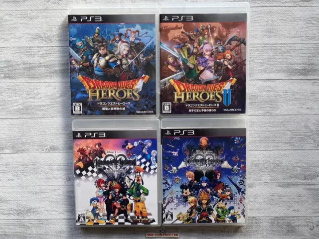 SONY PS3 Dragon Quest Heroes I  II & Kingdom Hearts HD 1.5 & 2.5 set from Japan