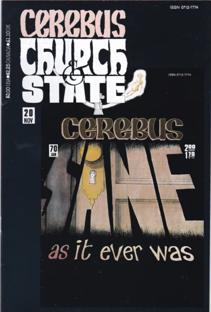 CEREBUS: CHURCH AND STATE #20 Nov 1991 Aardvark-Vanaheim reprints Cerebus #70
