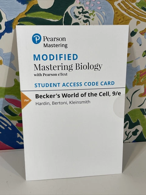 Pearson Modified Mastering Biology Becker's World Of The Cell Online Access Code