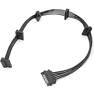 15 Pin SATA to 5x SATA Power Splitter Adapter Cable Connector - 0.5m