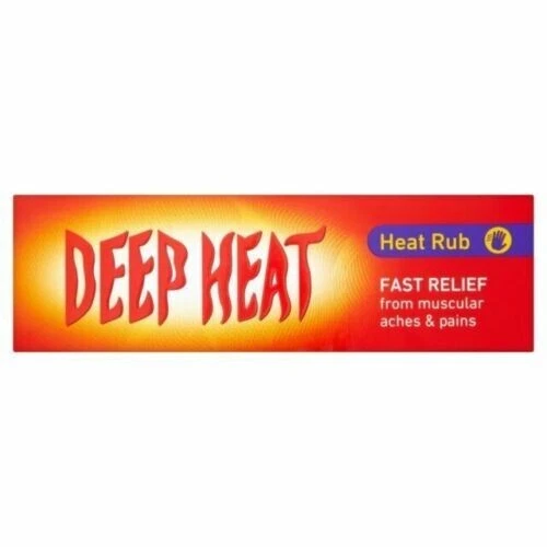 DEEP HEAT RUB Tube- Fast & Effective Pain Relief Heat Rub-100g LARGE ...