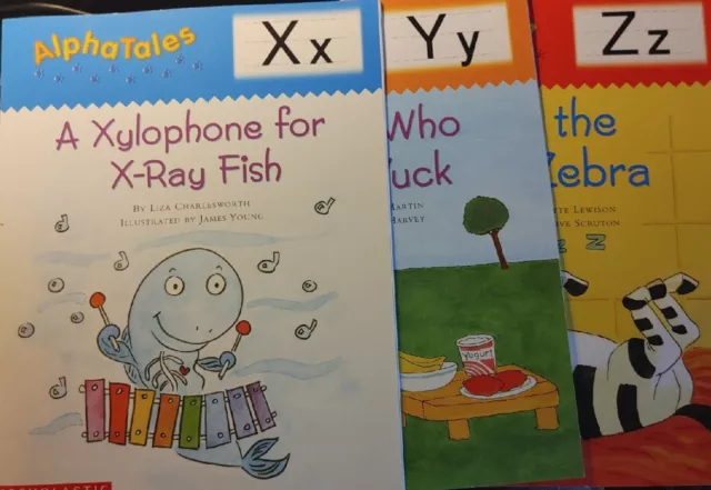 Lot of 3 AlphaTales X, Y, Z Z4