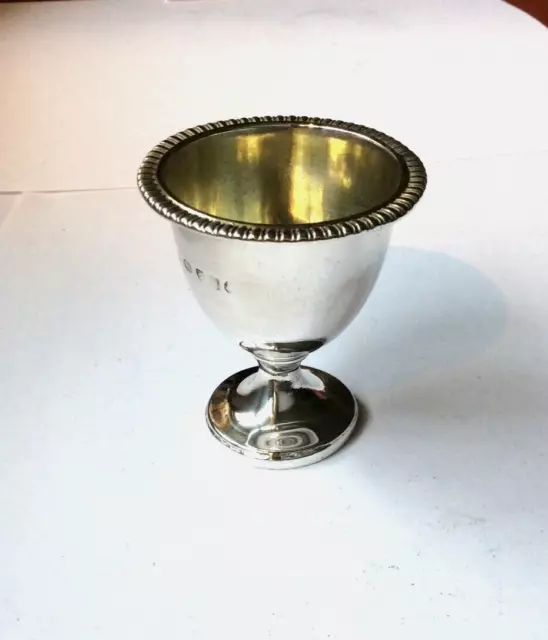 Antique Silver Egg cup Gadroon edge 42g 1814 Georgian