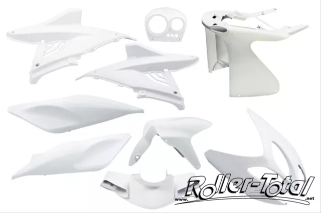 Kit Carénage Blanc 9 Pièces Yamaha Aerox MBK Nitro Bodypart Kit