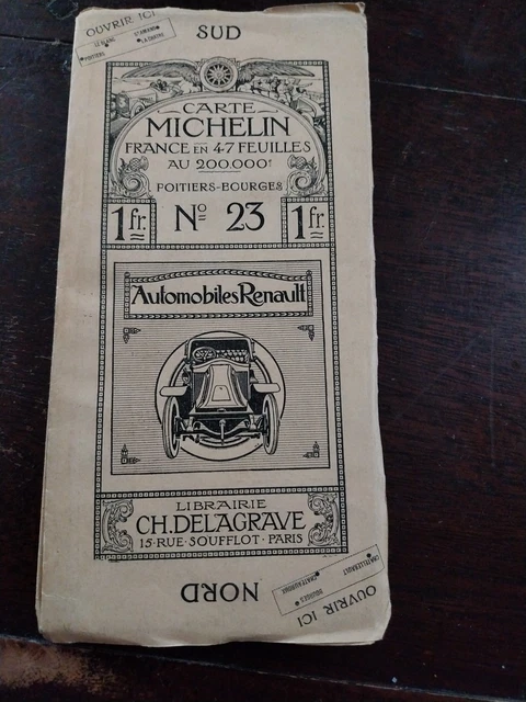 CARTE MICHELIN N°35 AURILLAC CAHORS - COLLECTIF - 1920