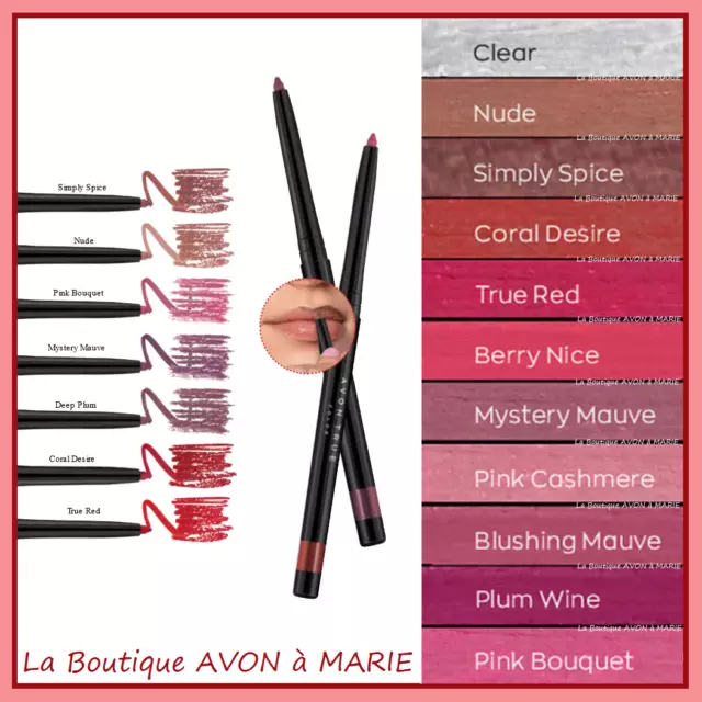 Ligneur Crayon à Levres Lip Liner GLIMMERSTICK AVON : Resistant à L'eau