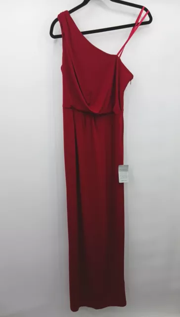 Hailey By Adrianna Papell One-shoulder Red Dress Size 6 NWT Style# 231M32600