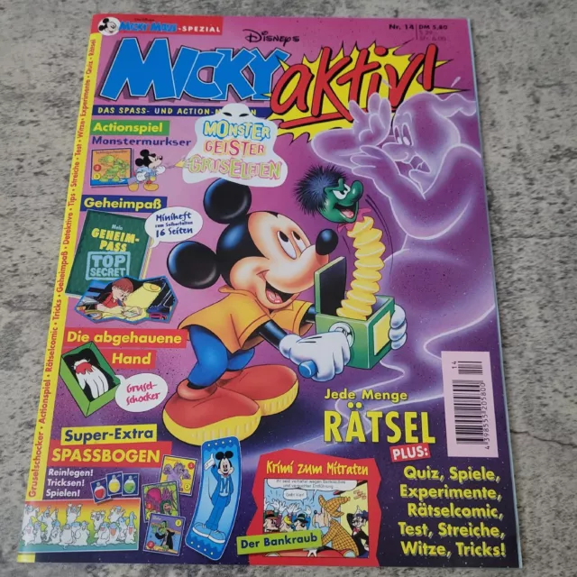 Vtg German Disney Mickey Mouse MAGAZINE Activity Book Comic Mickyactiv