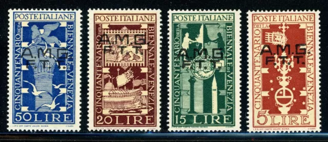 AMG-FTT Trieste MH: Scott #36-39 50th Ann VENICE Biennial CV$37+