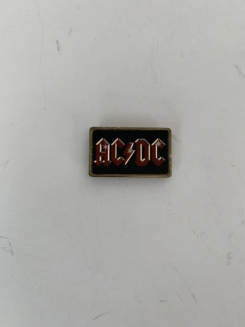 VINTAGE 1 1/3” x 3/4” AC/DC Logo/Symbol Rock Band Pin $5.00 - PicClick CA