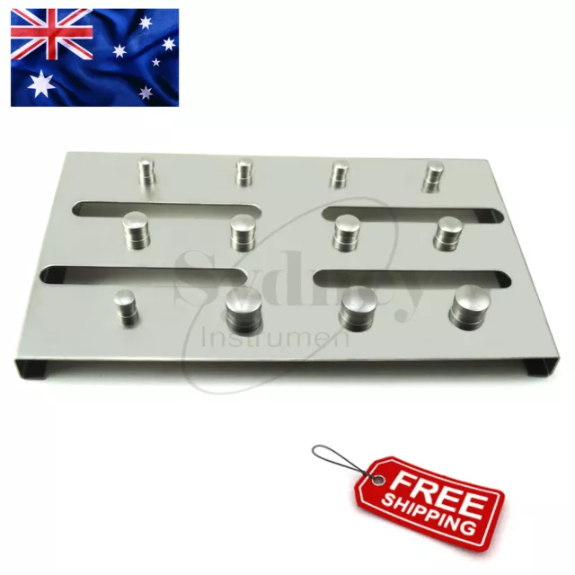 Dental Rubber Dam Clamps Holding Tray For 12 Pcs Stainless Steel 3