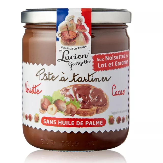 Lucien Georgelin spalmabile nocciola cacao spalmabile noce senza olio di palma