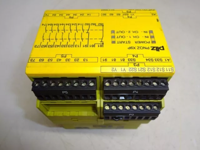 Pilz 777609 Safety Relay PNOZ X9P 24VDC 7n/o 2n/c 2so 24 volts dc 24v 5.5w