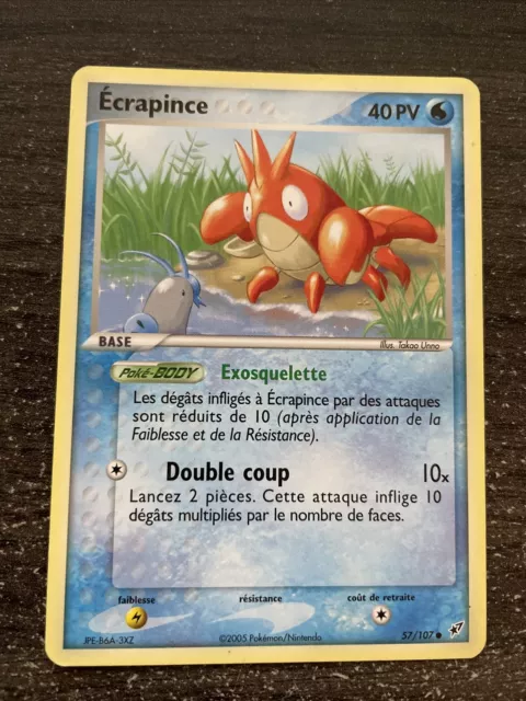 Ecrapince Commune - Pokémon 57/107 Ex Deoxys Proche Du Neuf Fr