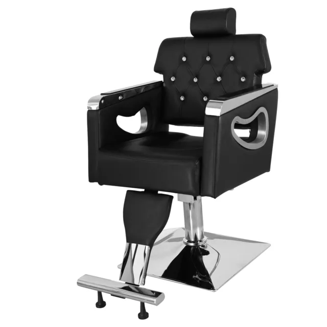 Adjustable Barber Chair Hydraulic Heavy Duty Hair Salon Equippment Reclining