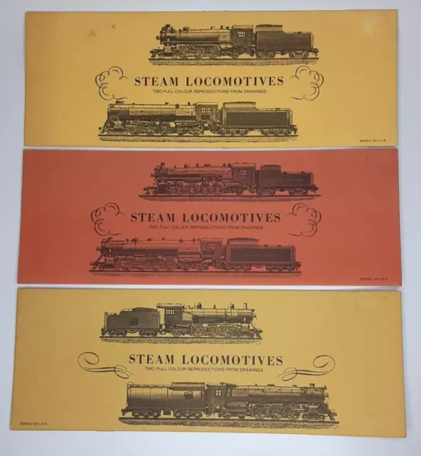 Cameron King Steam Locomotives Series 100 CPR 102 103 CNR Prints LOT