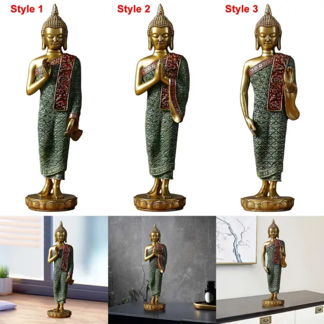 Buddha Statue Ornaments Premium Resin Gift Collectibles Sculpture for