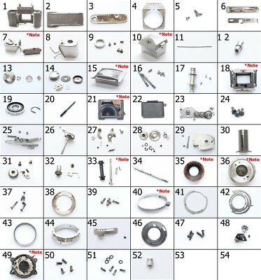 Agfa Agfa Super Silette fotocamera 35mm part repair cover ring lever gear screws lens 