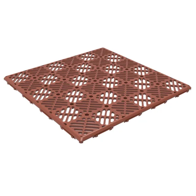 Interlocking Floor Tiles for Patio, Deck, Walkway, Garage - 11.5"x11.5”,12 Piece