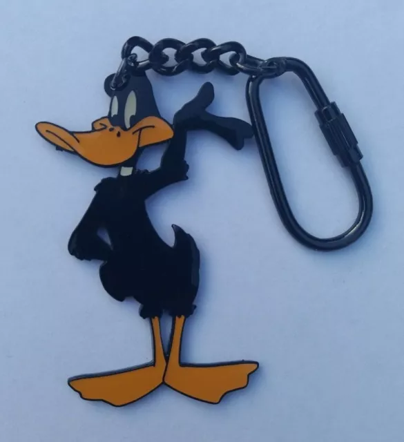 Daffy Duck Official Warner Bros Quality Metal Keychain / Keyring Nos